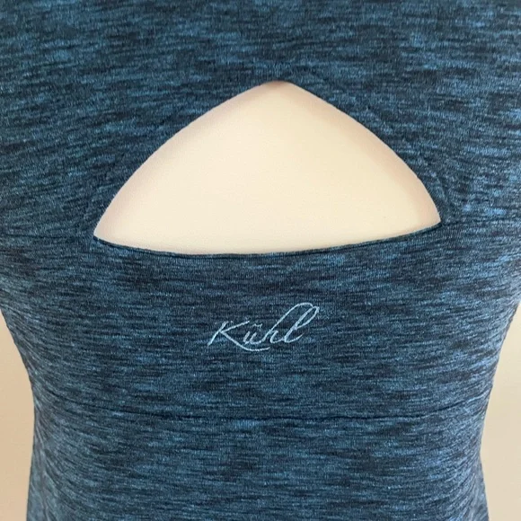 Kuhl Women's Sleeveless Mova Active Dress Size Medium Blue Shelf Bra - Picture 3 of 4